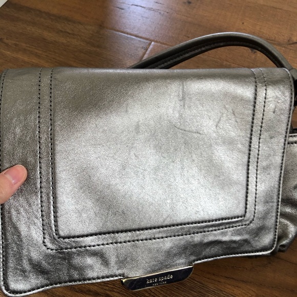 Kate Spade Metalic Silver Shoulder Bag - Picture 4 of 8